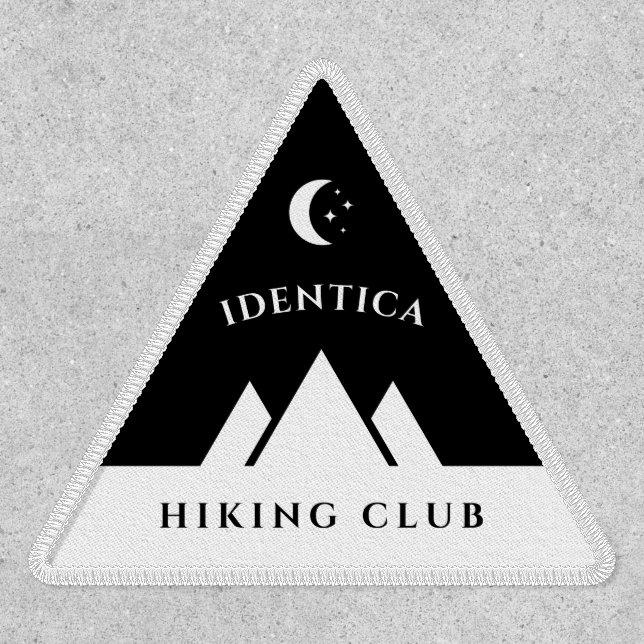 customizable tri moon mountains triangle patch (Front)