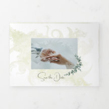Customizable Trifold Letter Wedding Invitation
