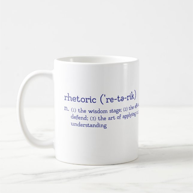 CUSTOMIZABLE Trivium Rhetoric Stage Coffee Mug (Left)