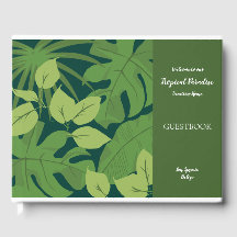 Customizable Tropical Home Guestbook