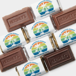 Customizable Tropical Island Palm Trees Party Mini Hershey's Miniatures