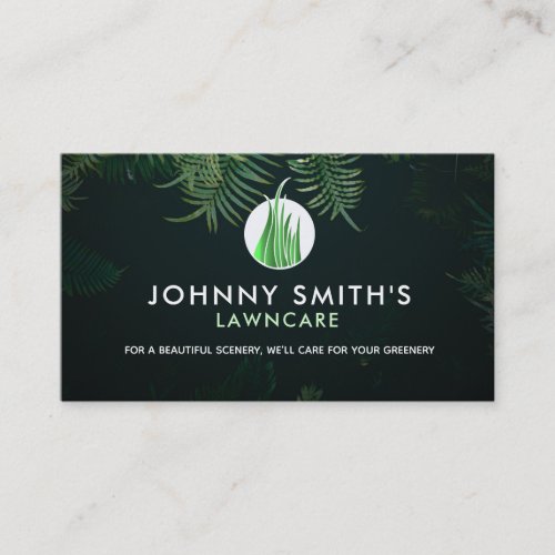 Customizable Tropical Landscaping Business Cards