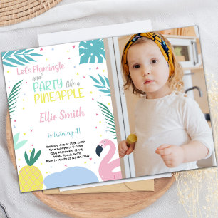 Customizable Tropical Party Invitations for Kids