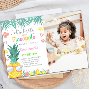 Customizable Tropical Party Invitations for Kids