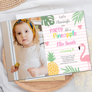 Customizable Tropical Party Invitations for Kids