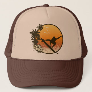 Customizable Tropical Trucker Hat