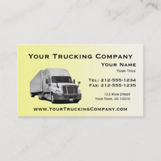 CUSTOMIZABLE Trucking Business Cards