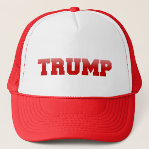 Customizable Trump Hats (red text)