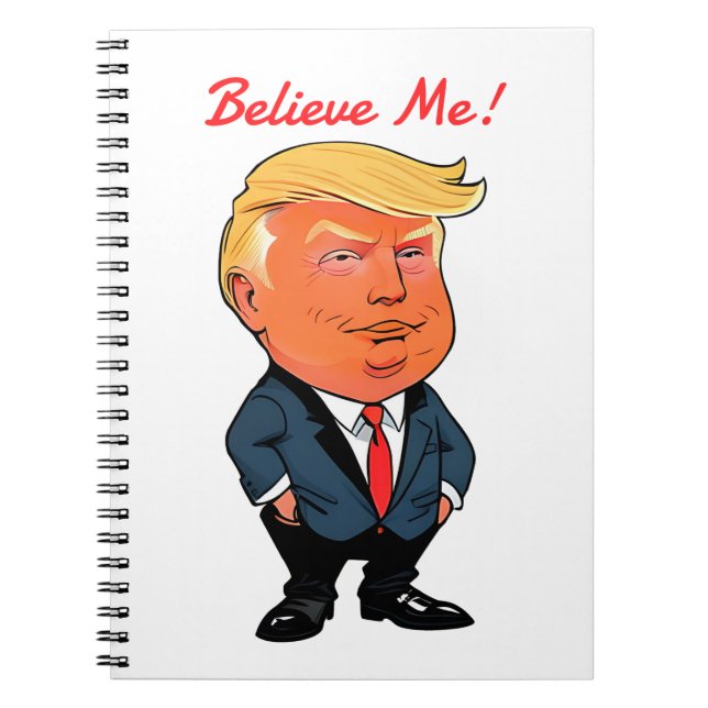 CUSTOMIZABLE TRUMP Spiral Notebook  (Front)