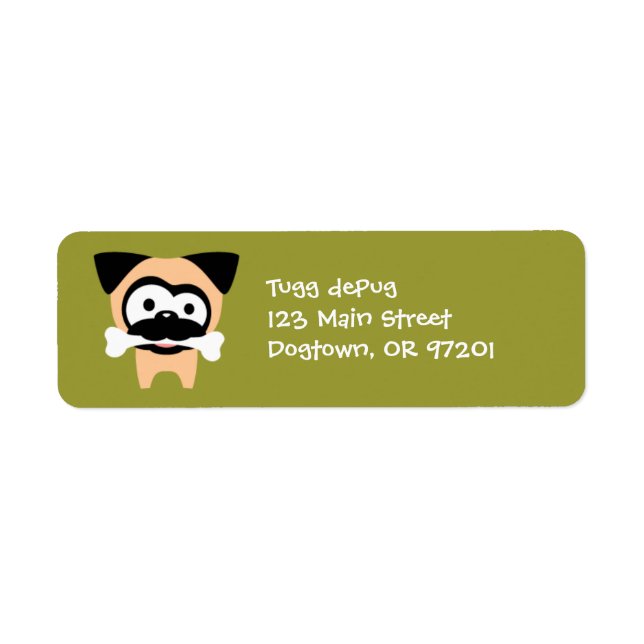 Customizable Tugg Bone! Return Address Labels (Front)