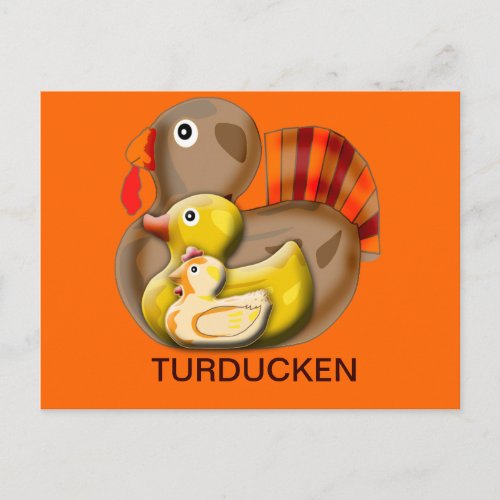 Customizable Turducken Design Postcard
