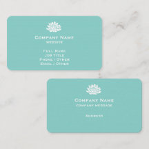 Customizable Turquoise Business Card