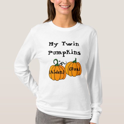 Customizable _ Twin Pumpkins T_Shirt