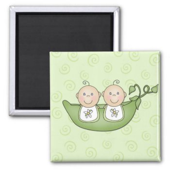Customizable Twins Magnet by maternity_tees at Zazzle