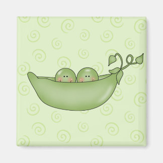 Customizable Two Peas in a Pod magnet