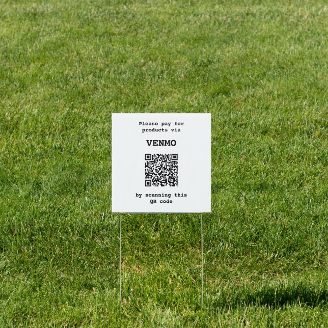 Customizable Two Sided Three QR code  Sign (Insitu)