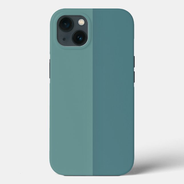 Customizable Two Tone Blue Case-Mate iPhone Case (Back)