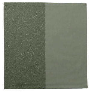 Customizable Two-Tone Green Cocktail Cloth Napkin