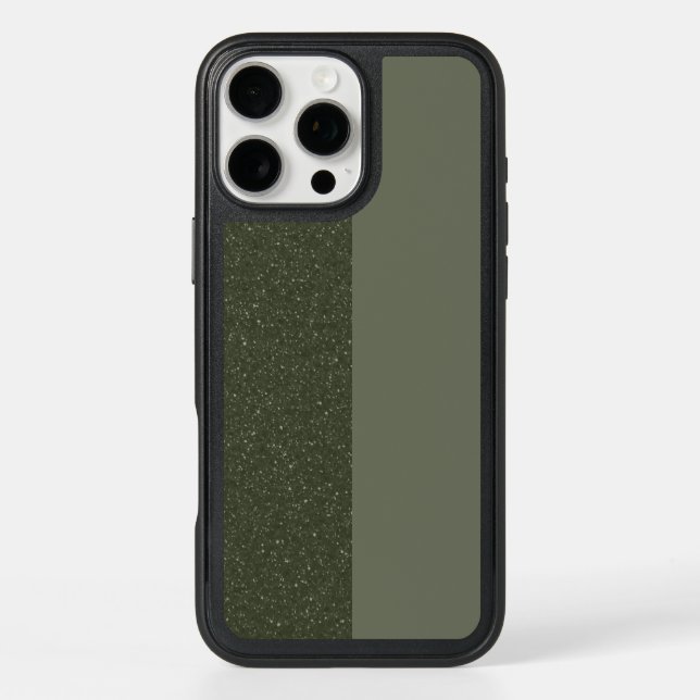 Customizable Two-Tone Green iPhone Case (Back)