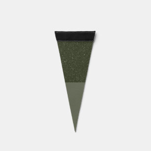 Customizable Two-Tone Green Pennant Flag