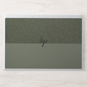 Customizable Two-Tone HP Laptop Skin – Moss Green