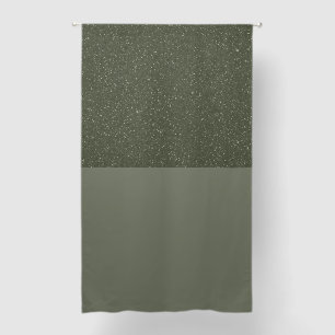 Customizable Two-Tone Moss Green Curtain