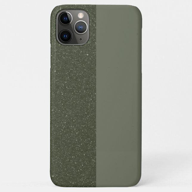 Customizable Two-Tone Moss Green iPhone Case (Back)