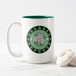 Customizable Two-Tone St. Patrick's Day Mug 15 oz 