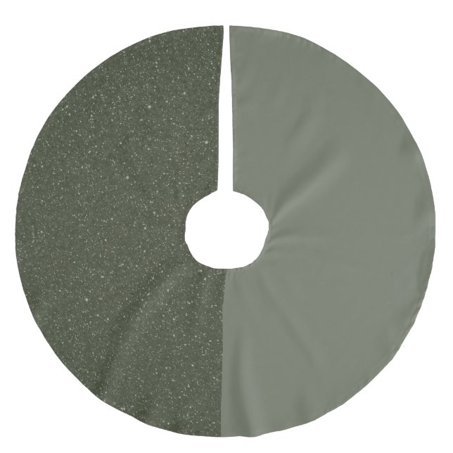 Customizable Two-Tone Tree Skirt – Moss & Speckle (Front)