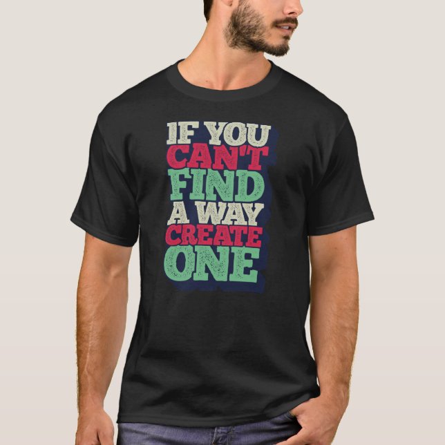 "Customizable Typography Tee – Inspiring Quotes  (Front)