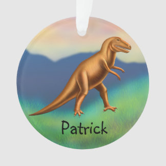 Customizable Tyrannosaurus Rex Dinosaur Ornament