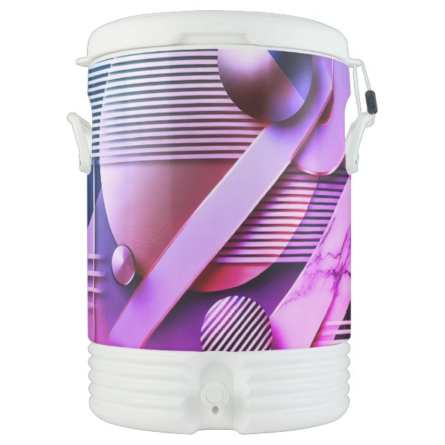 Customizable Ultraviolet Art Cooler (Front)