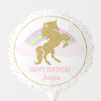 Customizable Unicorn Balloon