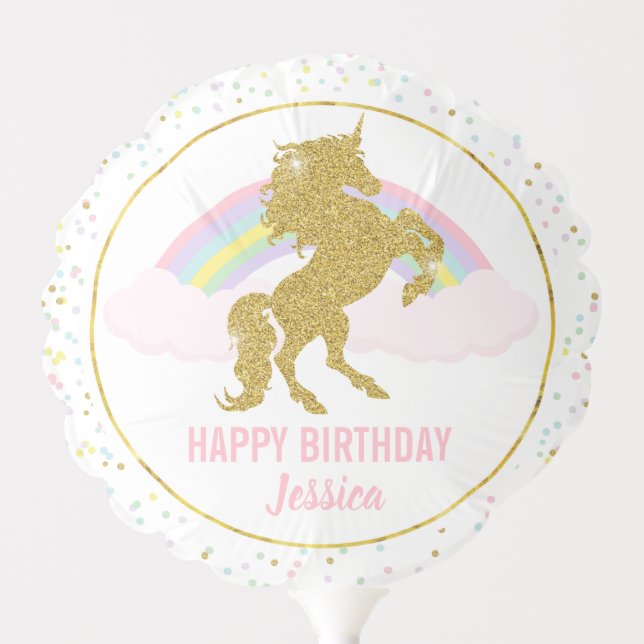 Customizable Unicorn Balloon (Front)