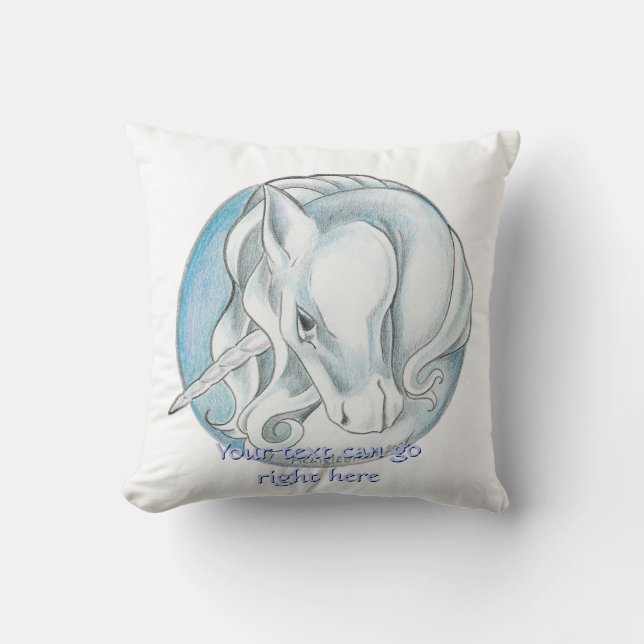 Customizable Unicorn Pillow (Front)