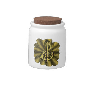 Customizable Unique Music Art Candy Jar