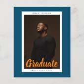 Customizable University Graduate Photo Graduation  (Front)