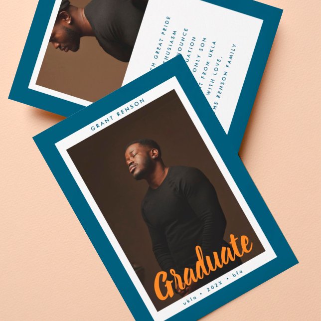 Customizable University Graduate Photo Graduation Announcement (Creator Uploaded)
