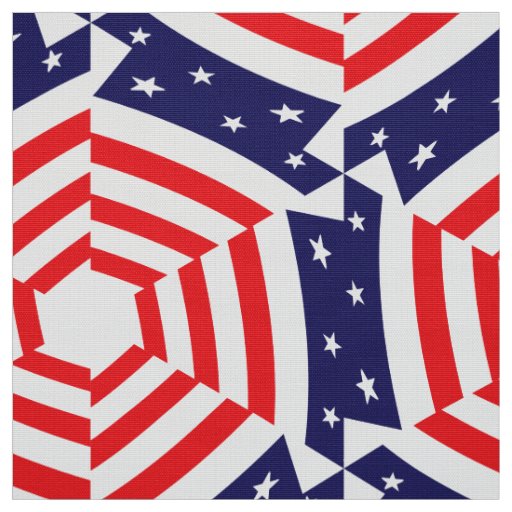 Customizable US America Flag Stars And Stripe Fabric
