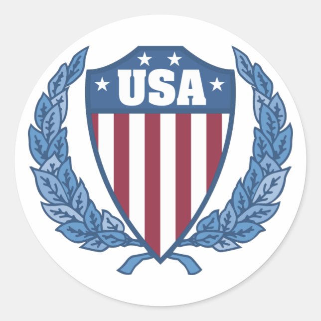 Customizable USA Emblem Stickers (Front)