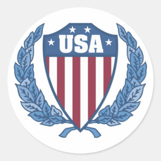 Customizable USA Emblem Stickers