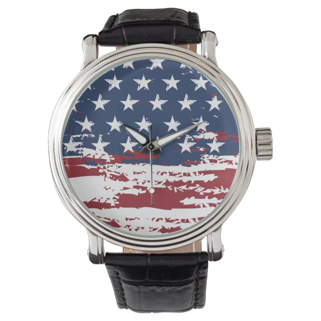 Customizable USA Flag  Watch (Front)