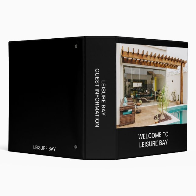 Customizable Vacation Rental Information Binder (Background)