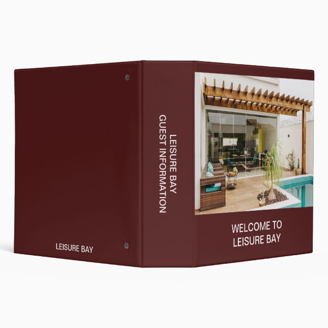Customizable Vacation Rental Information Binder (Background)