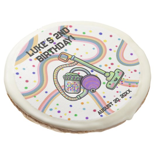 Customizable Vacuum Party Sugar Cookies  (Angled)