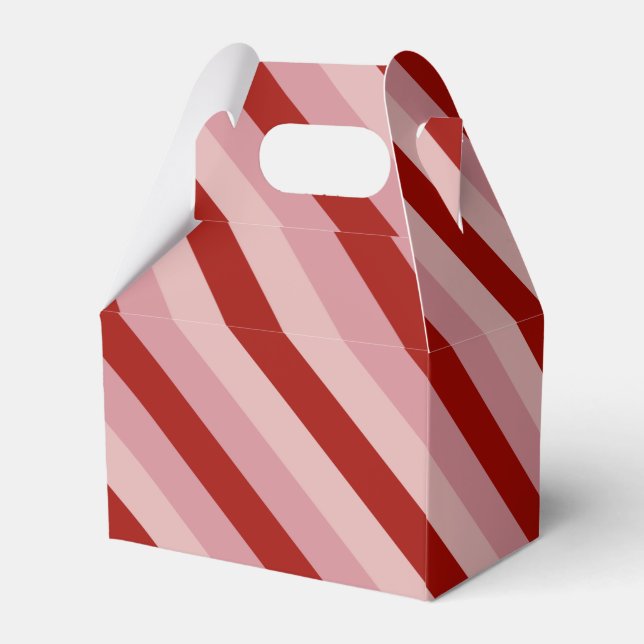Customizable Valentine Stripes Favor Boxes (Back Side)