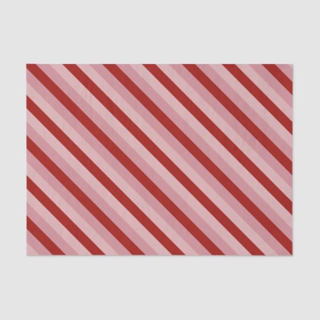 Customizable Valentine Stripes Tissue Paper (Front)