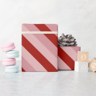 Customizable Valentine Stripes Wrapping Paper
