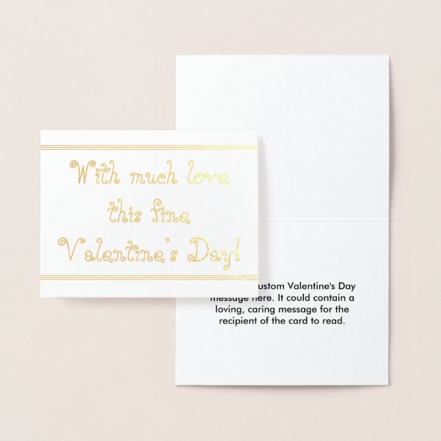 Customizable Valentine's Day Card (Display)