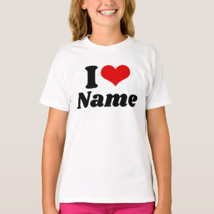 Customizable Valentines Day I love Heart Custom T-Shirt